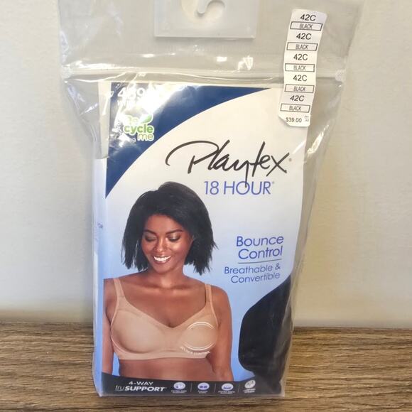 Playtex Women's 18 Hour® Bounce Control Convertible Wireless Bra 4699 NWT - Picture 1 of 2